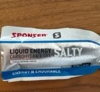 Liquid energy carbohydrate gel salty