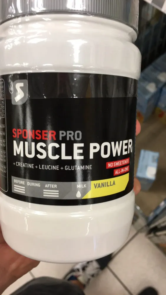 PRO MUSCLE POWER Aliment d'appoint avec sucres et protéines de lait Goût vanille