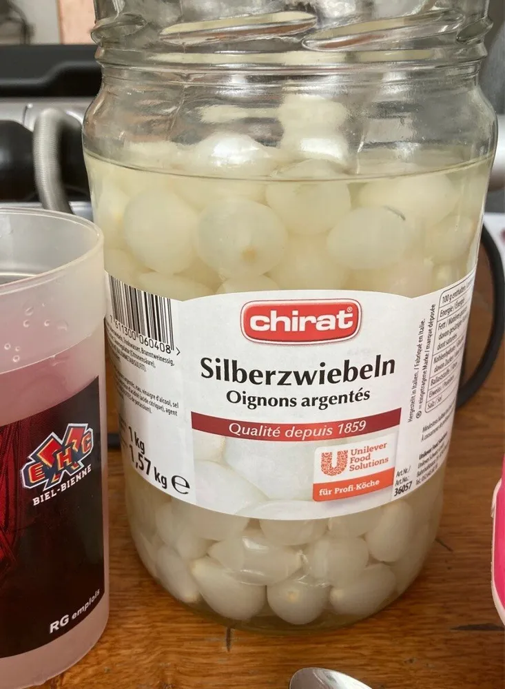 Oignons argentés