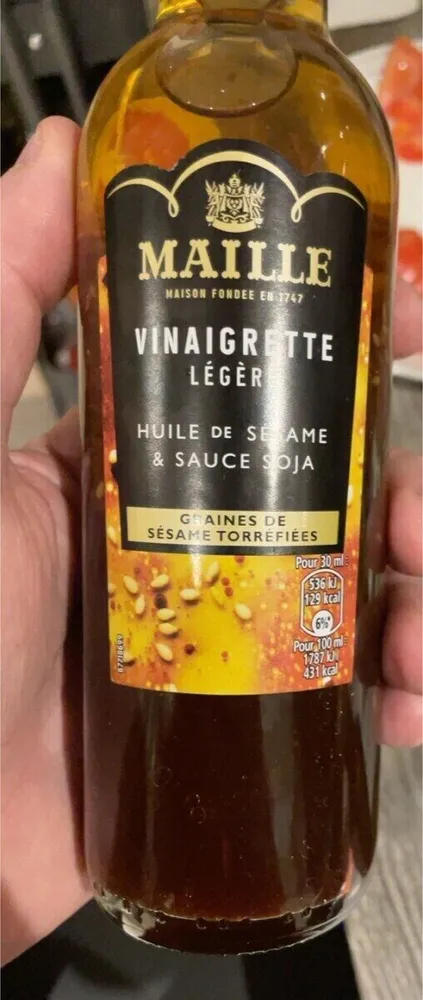 Vinaigrette legere huile de sesame et sauce soja