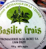 Tomme fouré au basilic