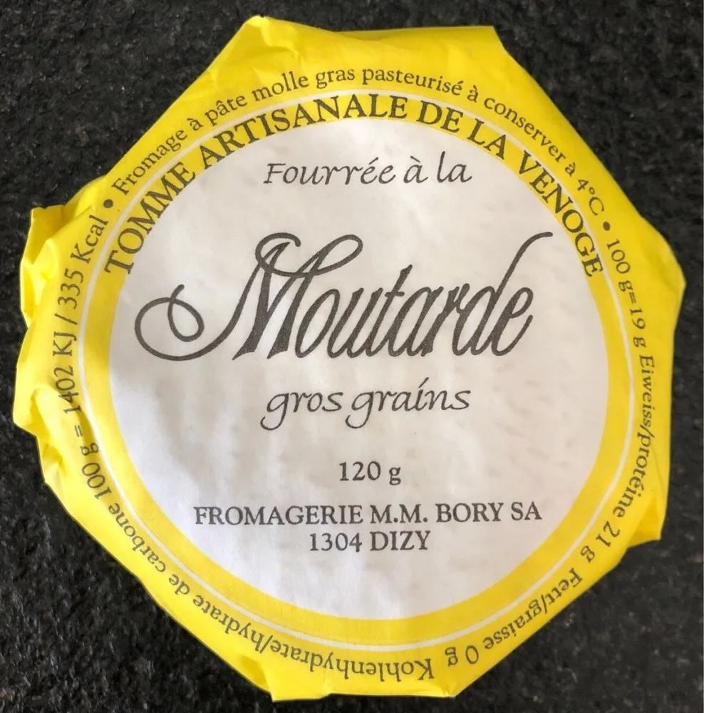 Tomme moutarde gros grains