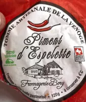 Tomme Artisanale de la Venoge Piment d'Espelette