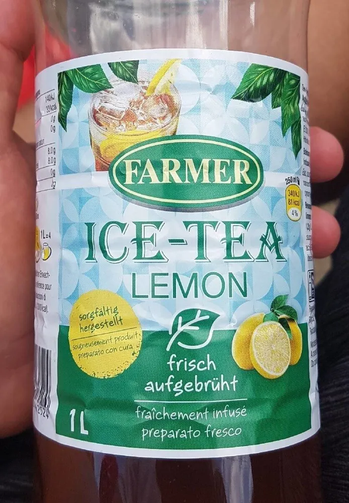 Farmer ice tea lemon