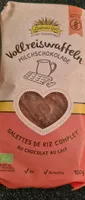 Galette de riz complet au chocolat au lait