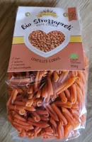 Pâtes lentilles corail