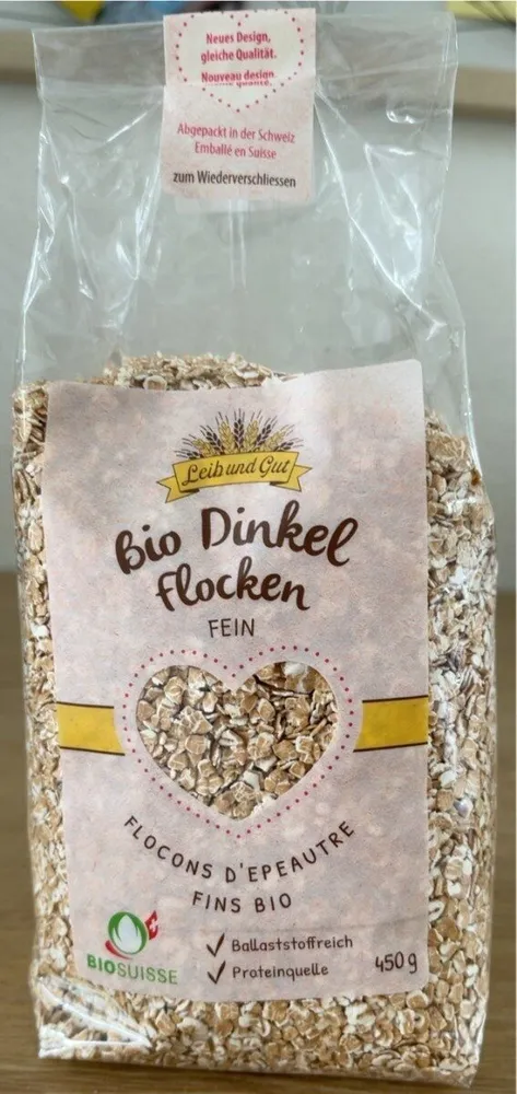 Bio Dinkelflocken fein
