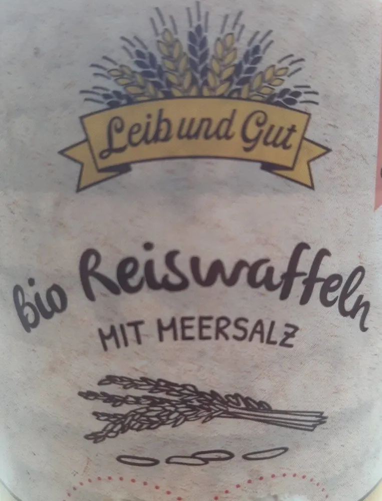 Bio Reiswaffel mit Meersalz