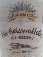 Bio Reiswaffel mit Meersalz