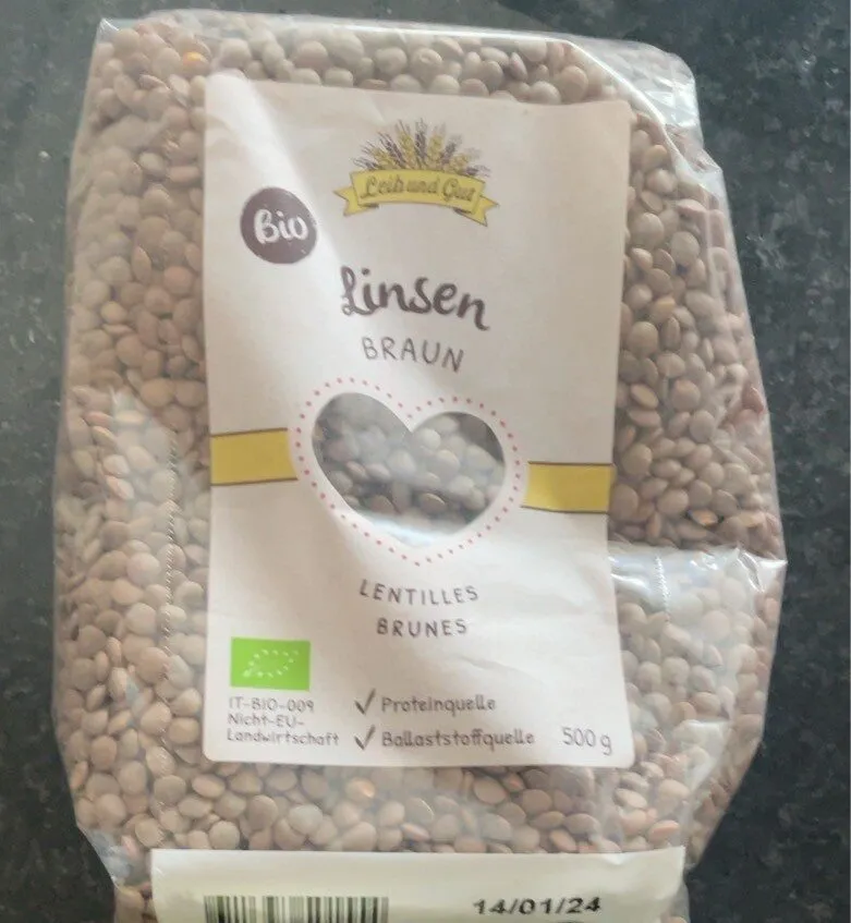 Linsen braun