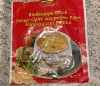 Potage claire aux petites pâtes