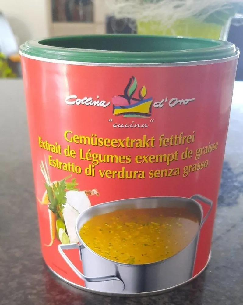 Extrait de légumes exempt de graisse