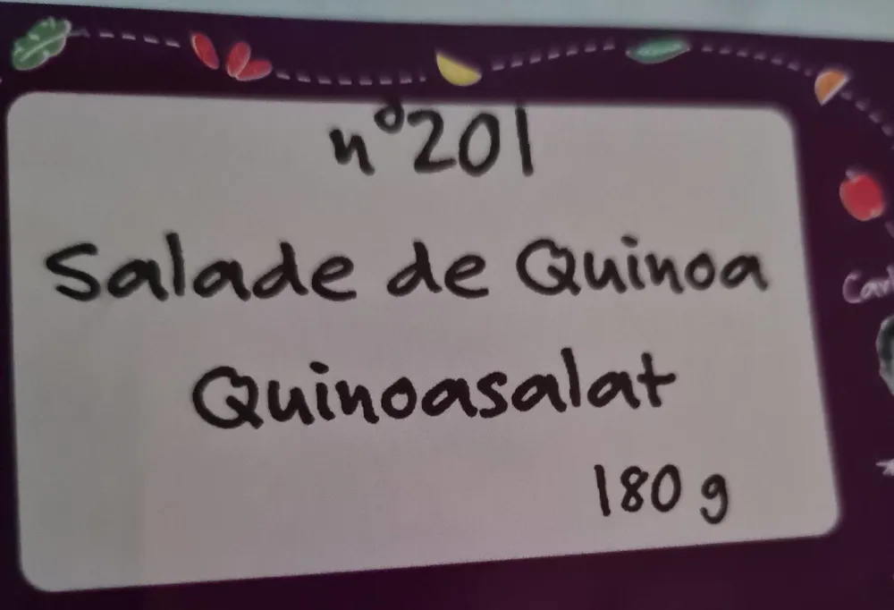 Salade de quinoa