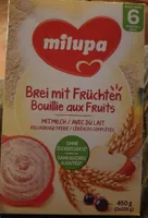 Bouillie aux fruits avec du lait