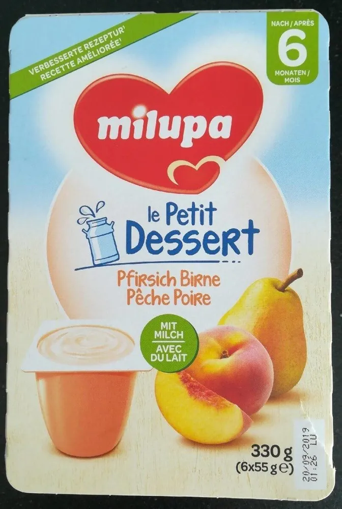 Le Petit Dessert pêche poire