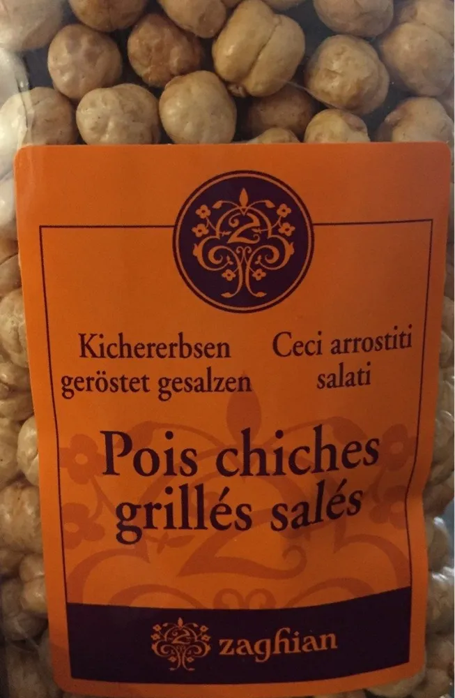 Pois chiches grillés salés