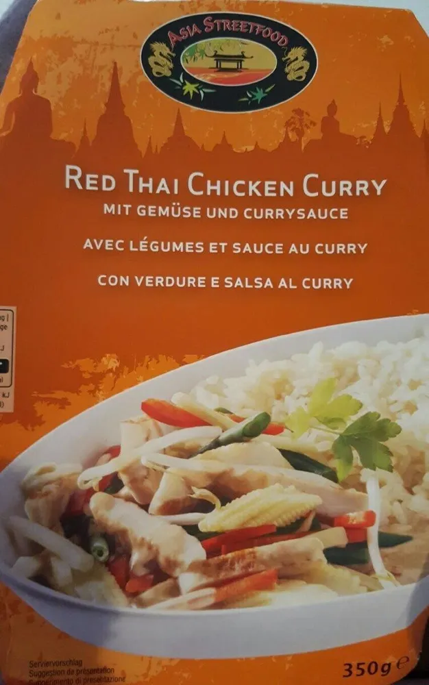 Red Thai chicken curry