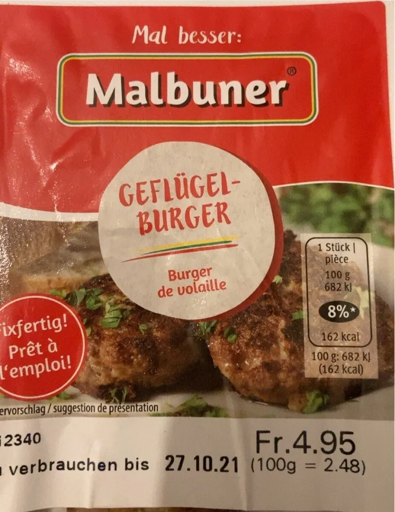 Burger de volaille