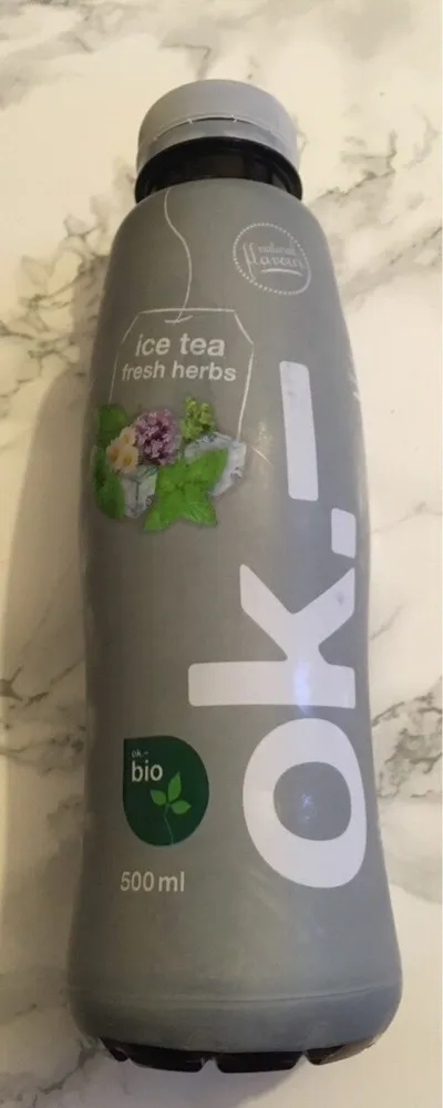 Ice tea fresh herbs