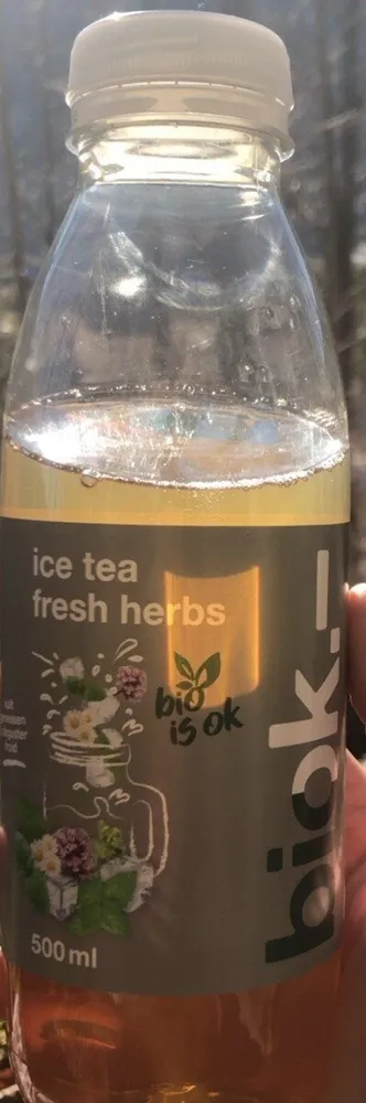 Ice tea fresh herbs
