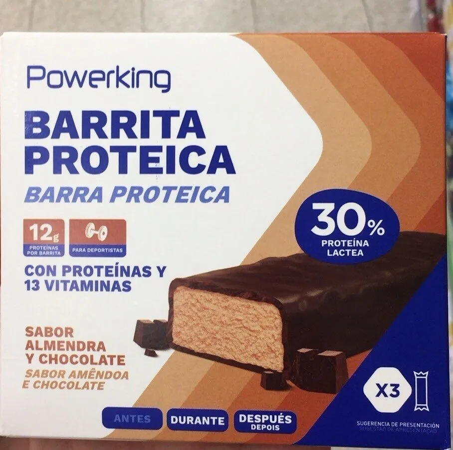 Barrita proteica sabor almendra y chocolate