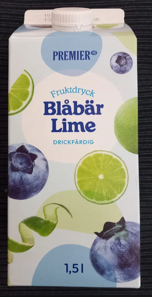Fruktdryck Blåbär Lime