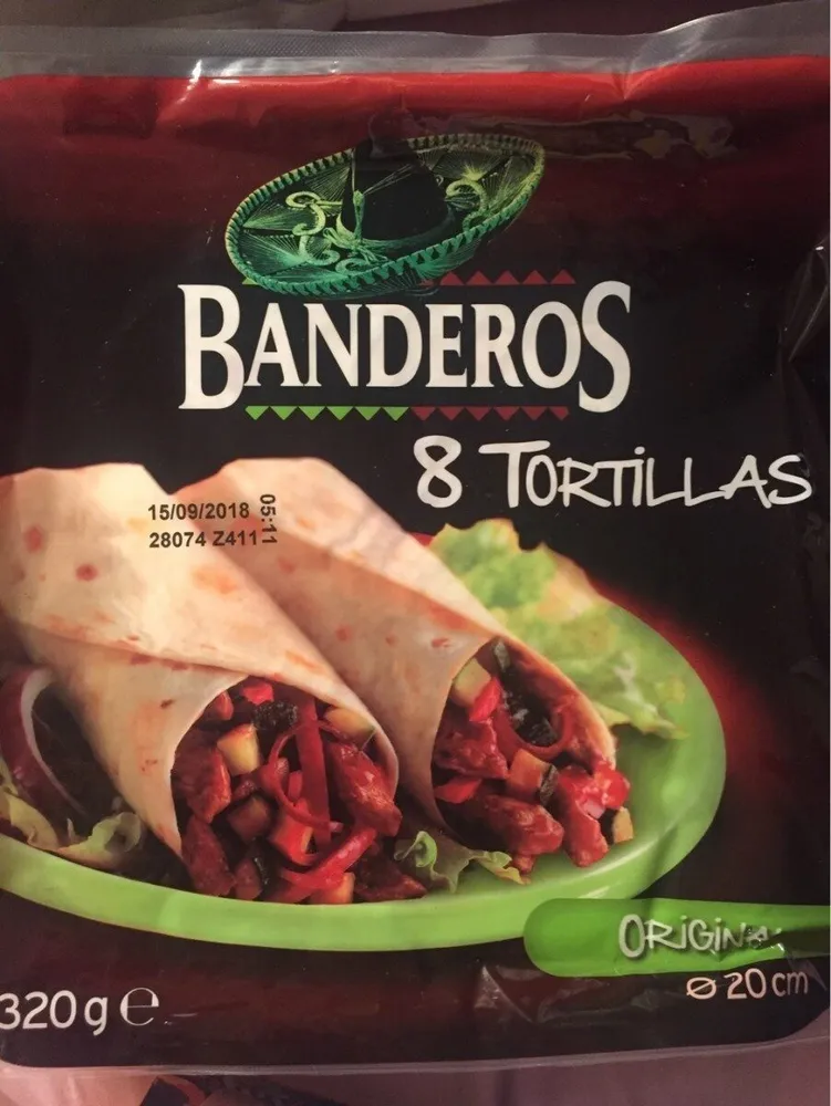 8 tortillas