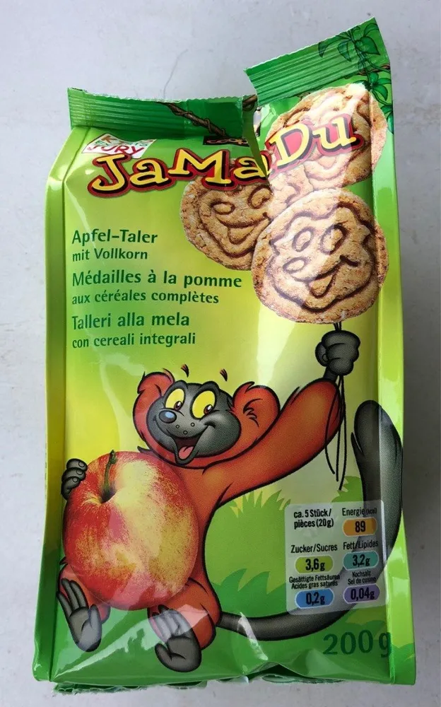 Jamadu Apfel Taler Mit Vollkorn