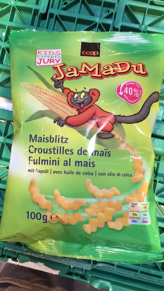 JaMaDu Croustilles de maïs avec huile de colza