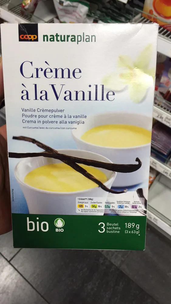 Crème à la Vanille : Poudre pour crème à la vanille