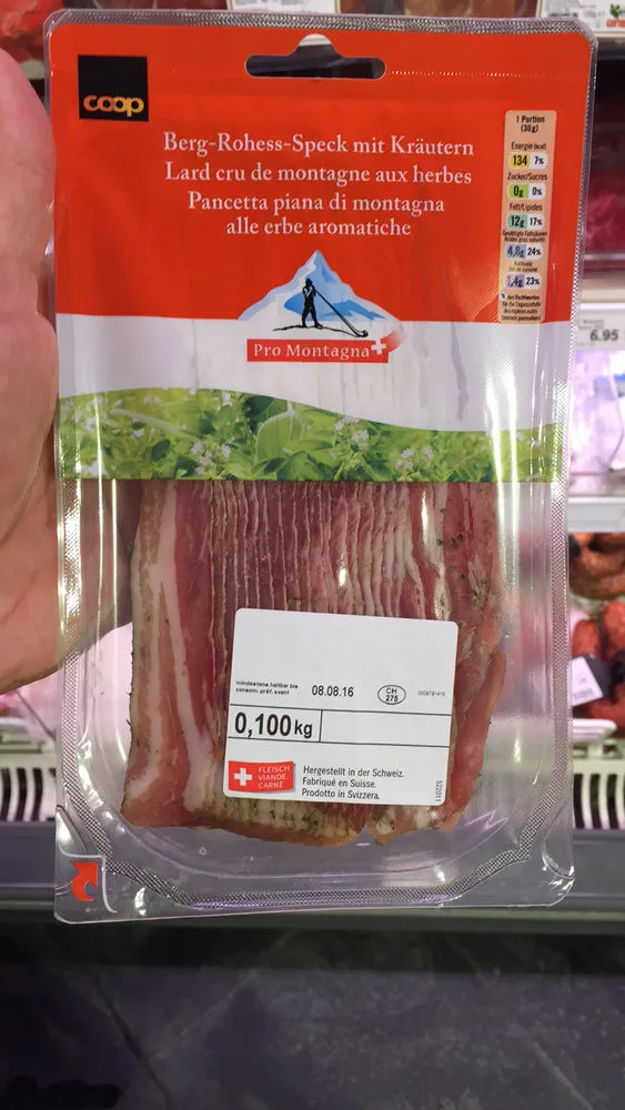 Lard aux herbes de montagne