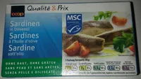 Sardines a l'huile d'olive sans l'eau et sans arêtes