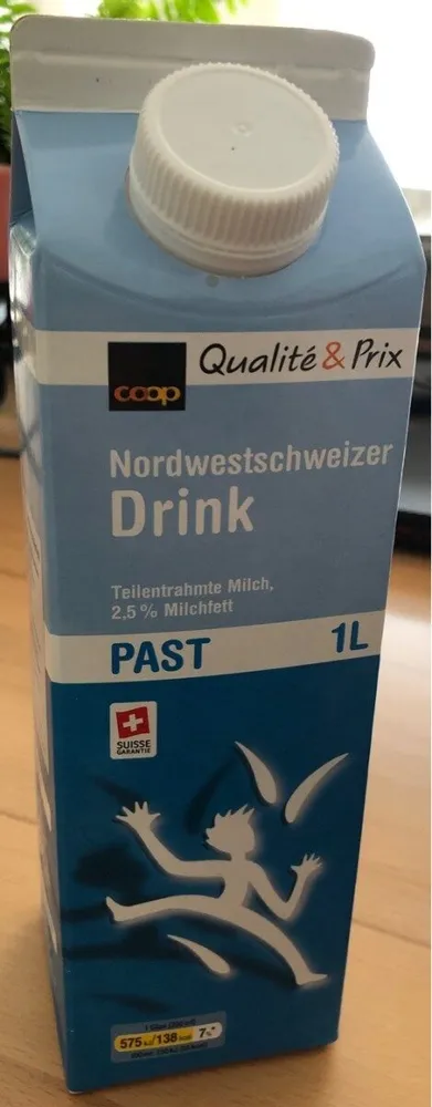 Nordwestschweizer Drink, Teilentrahmte Milch