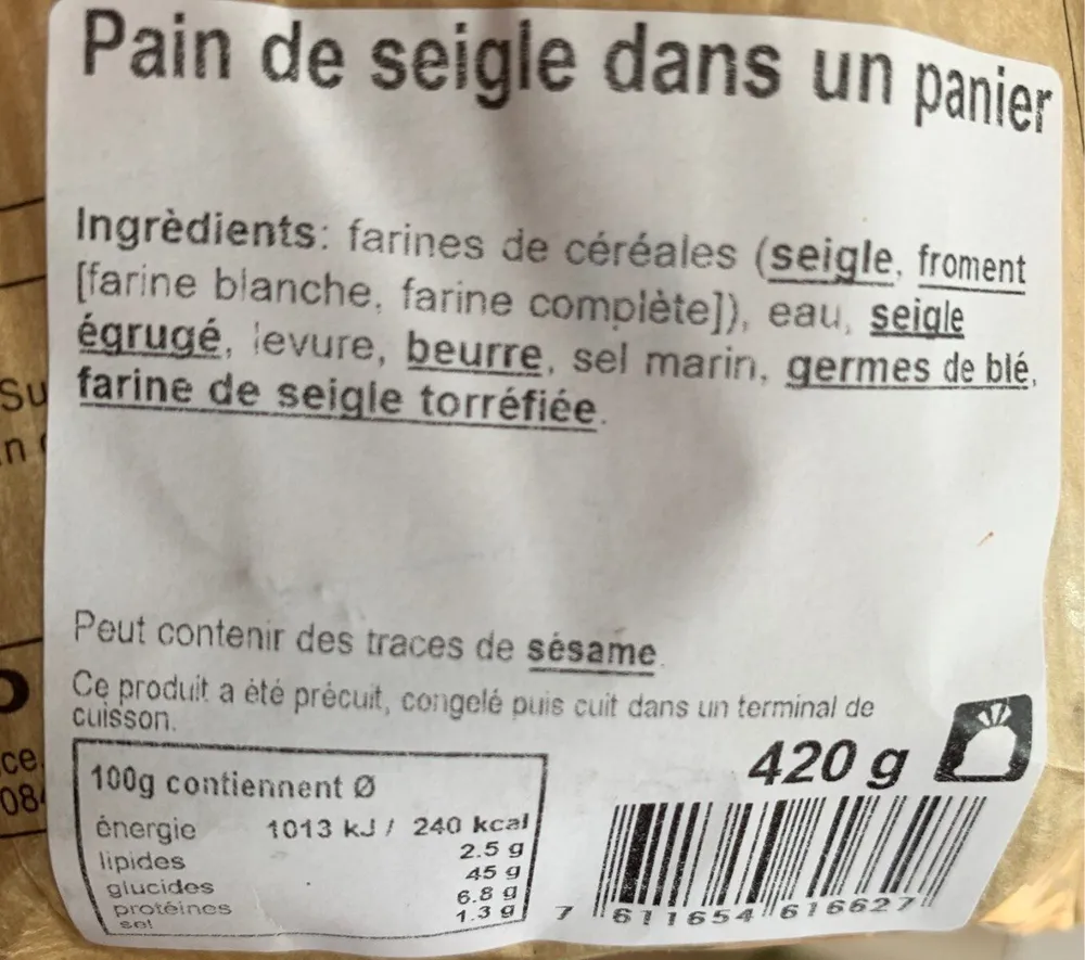 Pain de seigle
