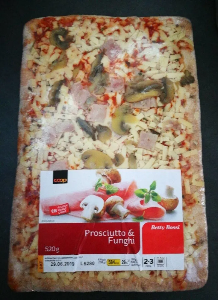 Pizza prosciutto & funghi