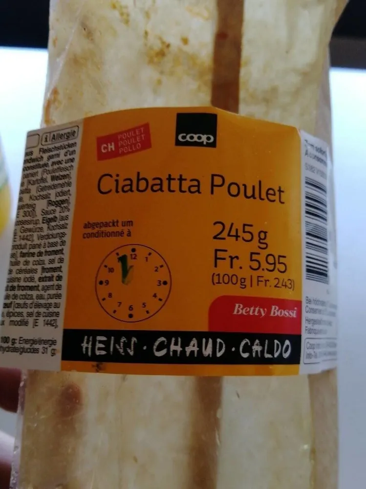 Ciabatta Poulet Coop