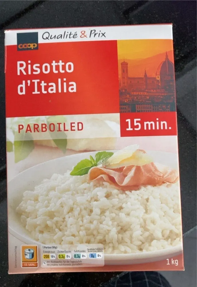 Risotto parboiled
