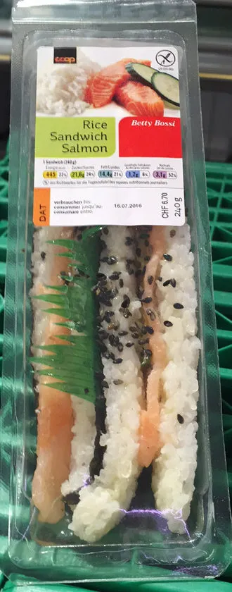 Rice Sandwich Salmon