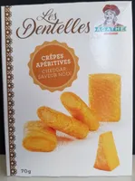 Les Dentelles crêpes apéritives Cheddar Saveur Noix