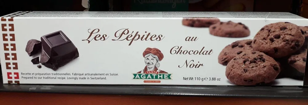 Les pépites au chocolat noir