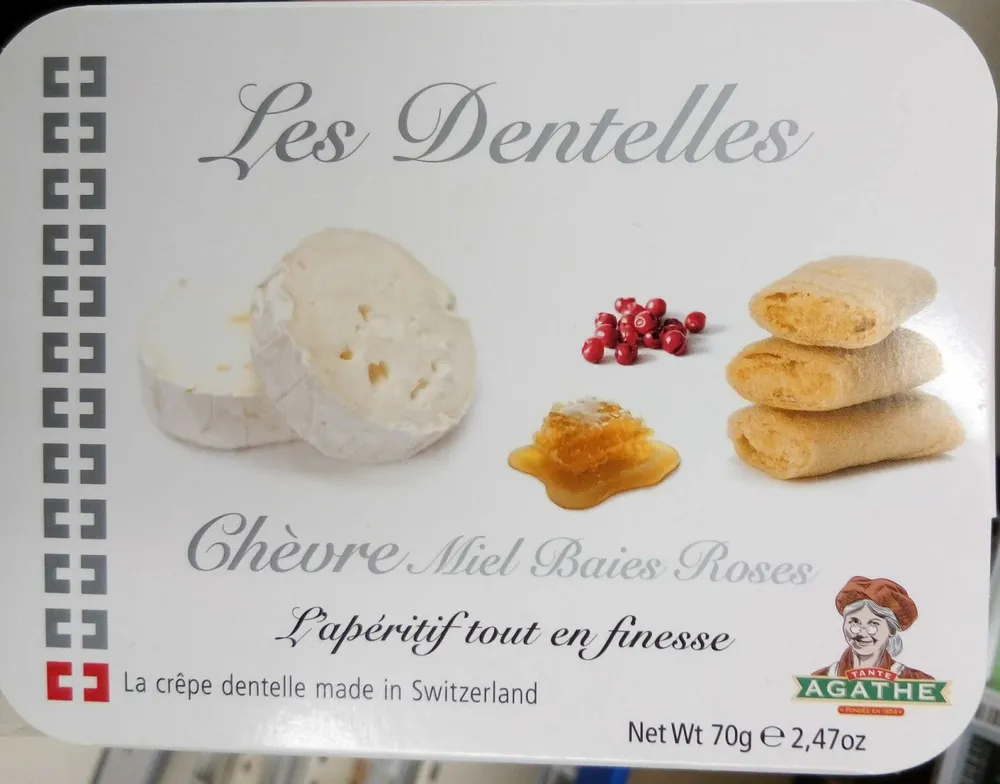 Les Dentelles Chèvre Miel Baies Roses