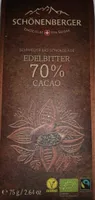 Chocolat noir suisse bio 70%
