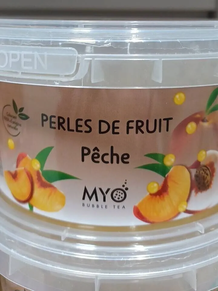 Perles de fruit pêche