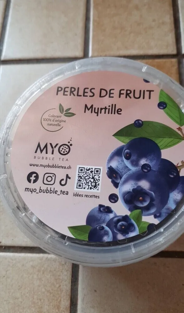 Perles de fruits myrtille
