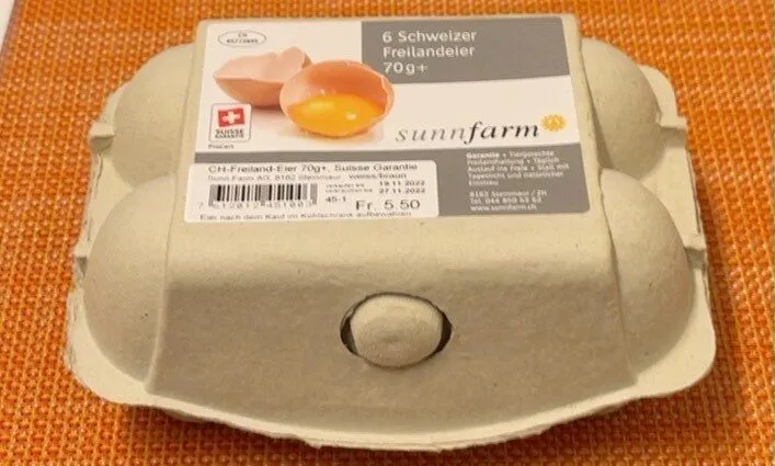 CH free range eggs 70+ grams