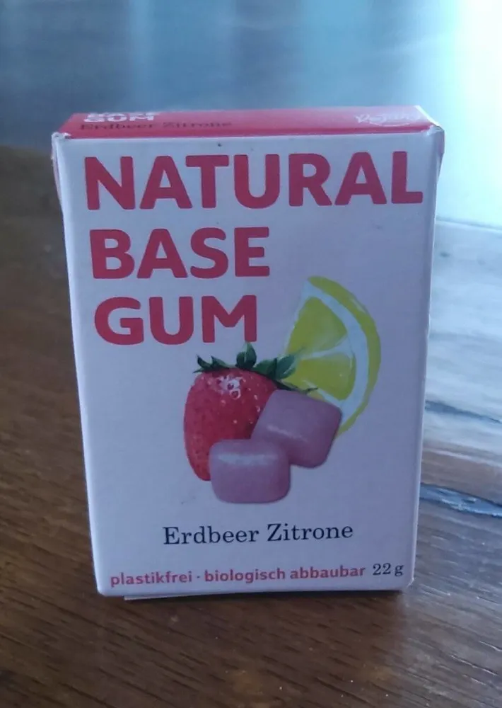 Natural Base Gum Erdbeer Zitrone