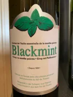 Sirops de menthe poivrée
