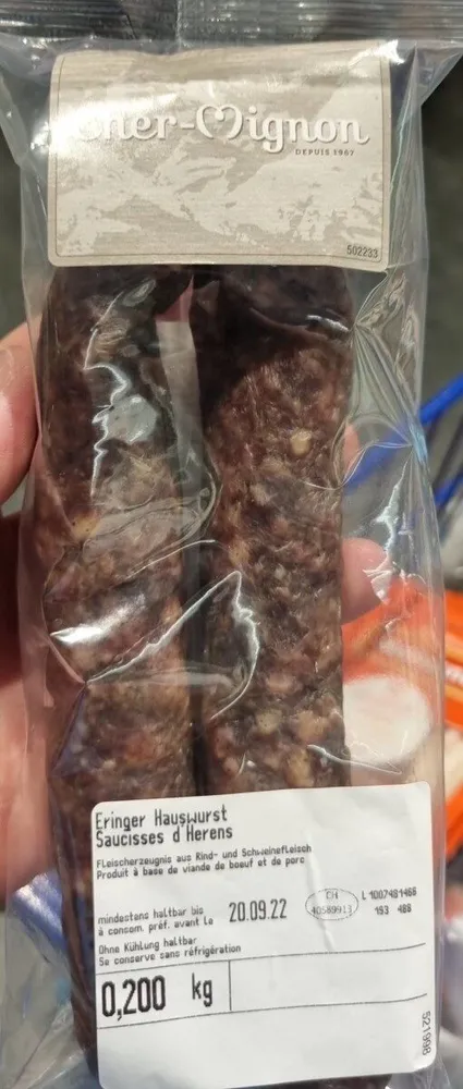 Saucisses d'herens