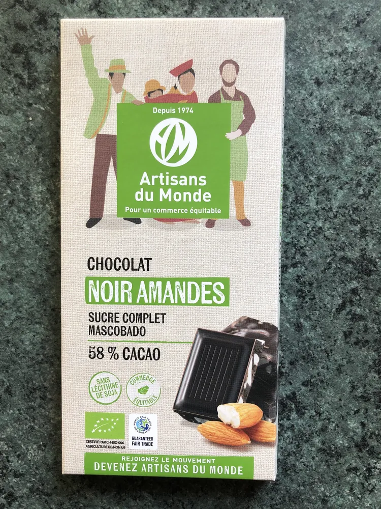 chocolat noir amandes