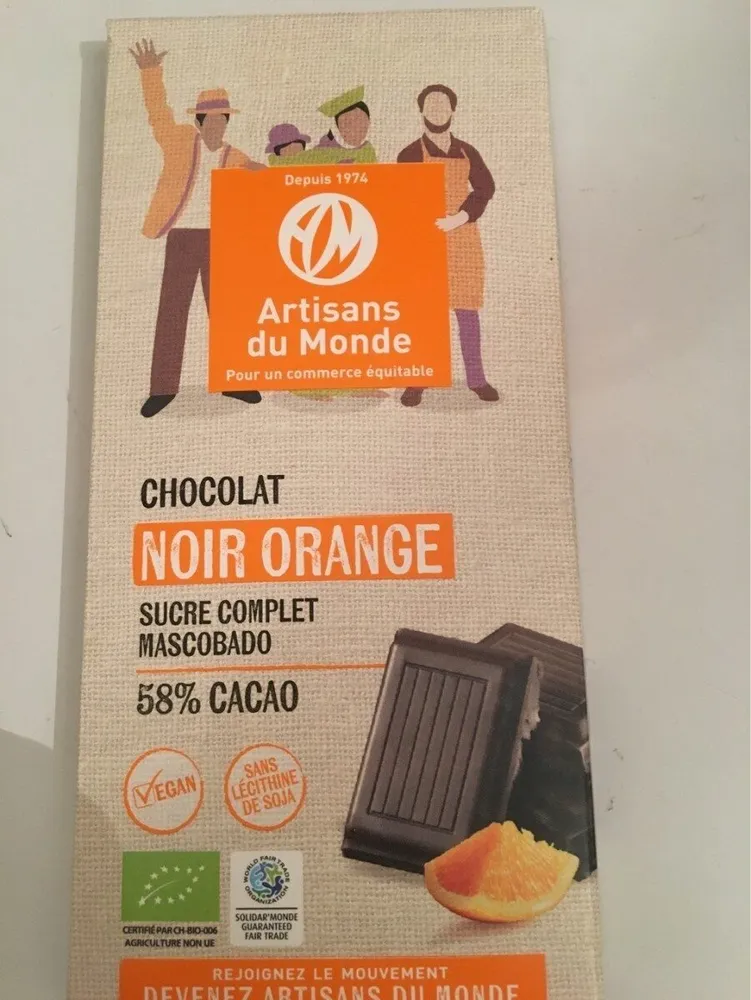 Chocolat Noir Goût Orange
